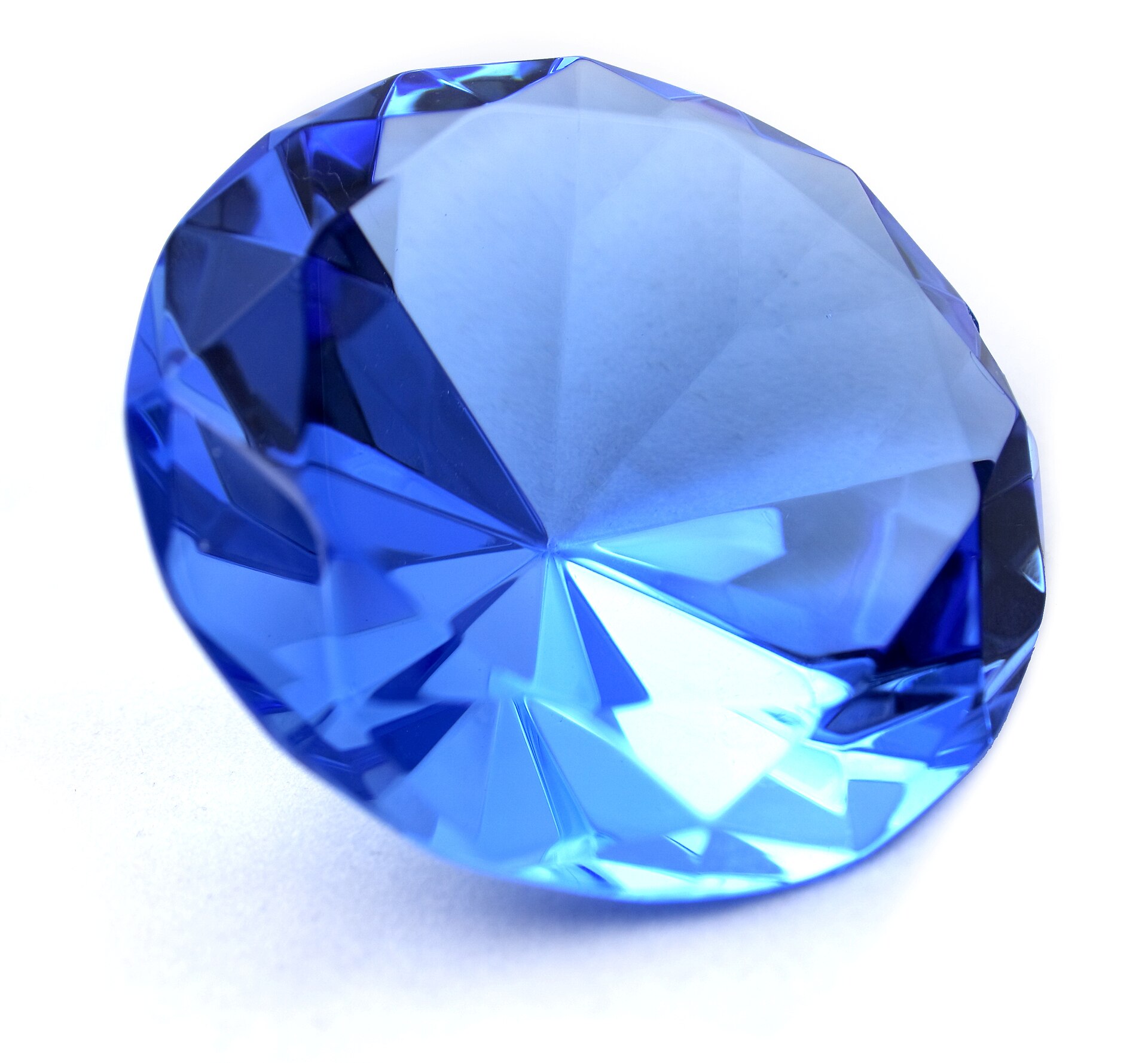 A cut blue sapphire